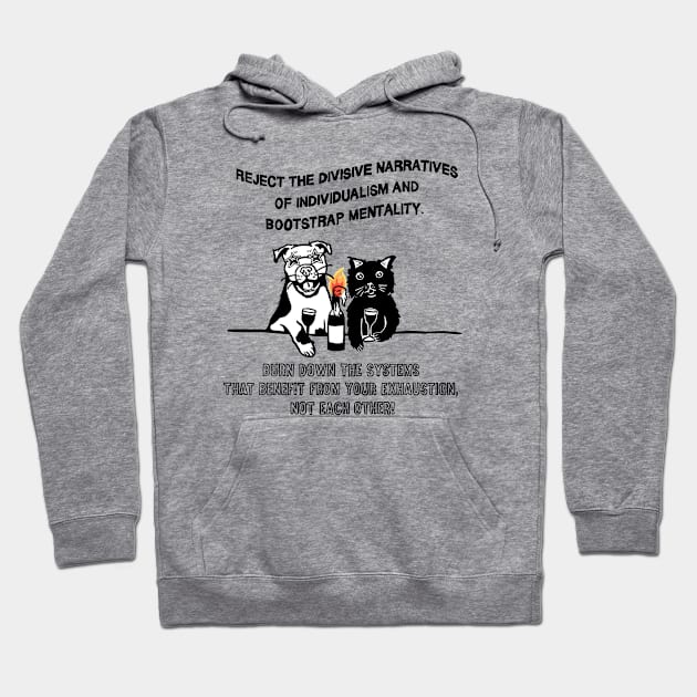 COMMUNITY AND COMRADES Hoodie by TriciaRobinsonIllustration